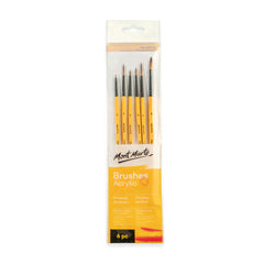 Mont Marte Gallery Series Paint Brush Set BMHS0008 - Acrylic 6pc