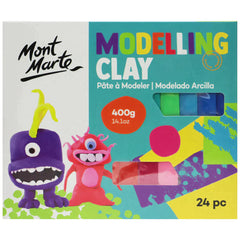 Mont Marte Kids MMKC0176 - Modelling Clay Set 24pc