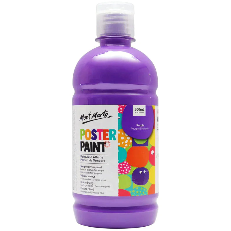 Mont Marte Kids - Poster Paint 500ml MPST0023- Purple