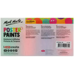 Mont Marte Kids - Poster Paint Set 4pc MPST4002- Fluoro