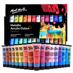 Mont Marte Signature Paint Set - Metallic Acrylic Paint 24pc x 36ml PMMT2436