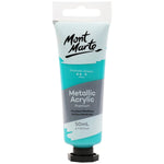 Mont Marte Metallic Acrylic Paint 50ml - Phthalo Green - PMMT5006