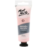 Mont Marte Metallic Acrylic Paint 50ml - Pink - PMMT5002