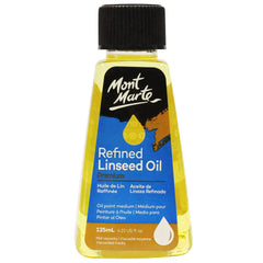 Mont Marte Oil Medium - Refined Linseed Oil 125ml - MOMD1206