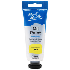 Mont Marte Oil Paint 75ml Tube - Lemon Yellow MPO7503