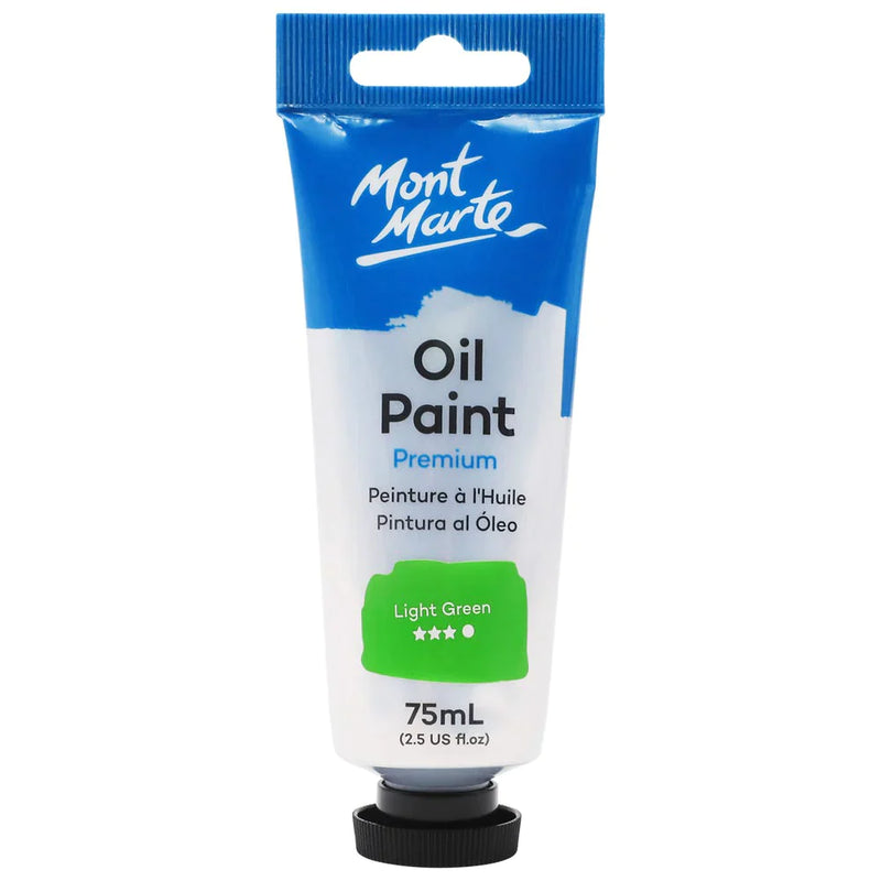 Mont Marte Oil Paint 75ml Tube - Light Green MPO7526