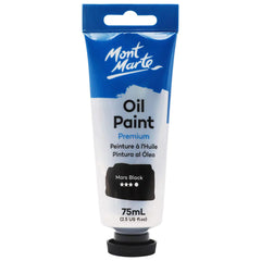 Mont Marte Oil Paint 75ml Tube - Mars Black MPO7542