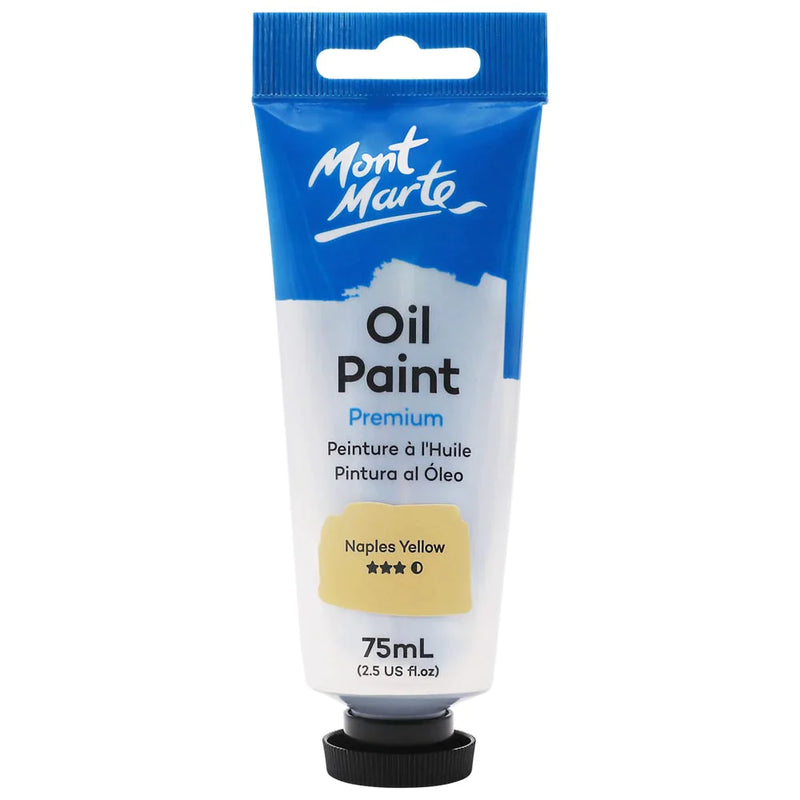 Mont Marte Oil Paint 75ml Tube - Naples Yellow MPO7533