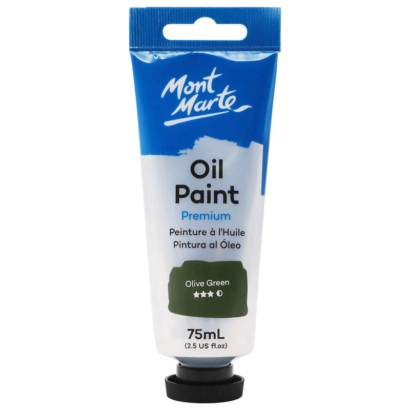 Mont Marte Oil Paint 75ml Tube - Olive Green MPO7532