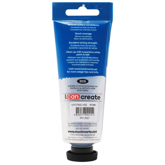 Mont Marte Oil Paint 75ml Tube - Olive Green MPO7532