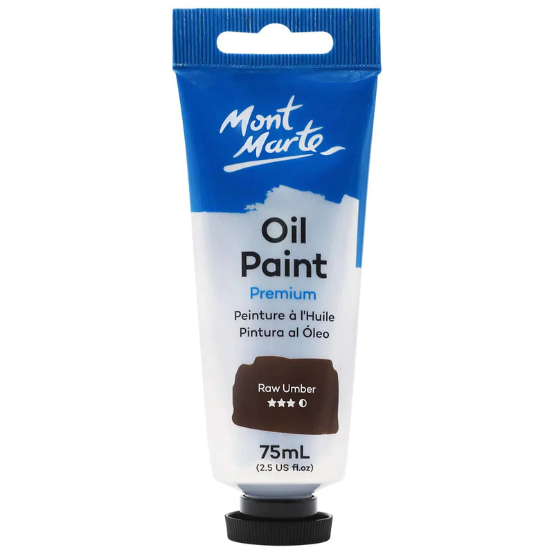 Mont Marte Oil Paint 75ml Tube - Raw Umber MPO7540