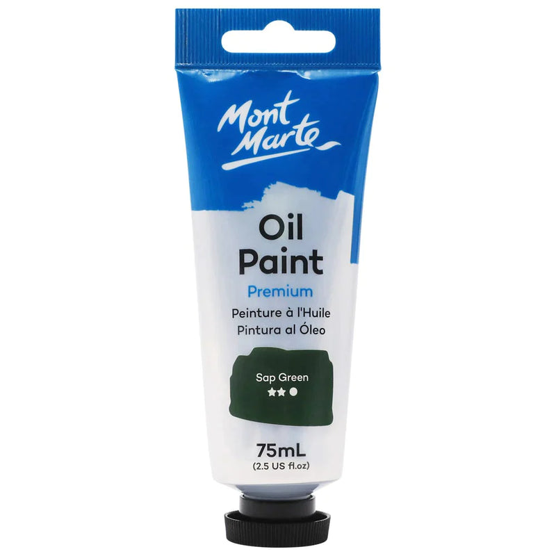 Mont Marte Oil Paint 75ml Tube - Sap Green MPO7529