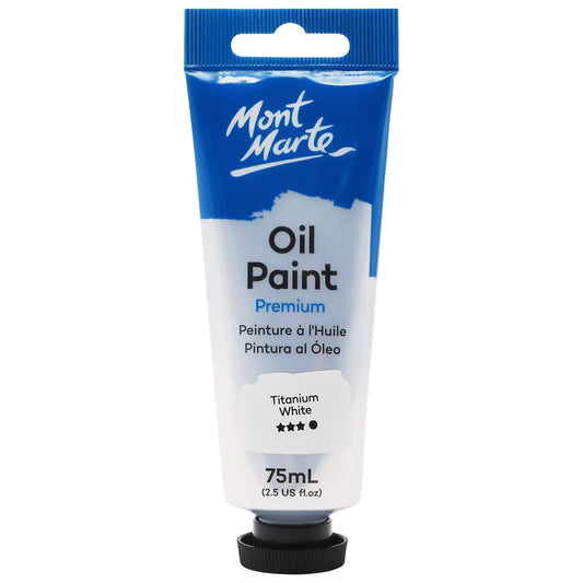 Mont Marte Oil Paint 75ml Tube - Titanium White MPO7501
