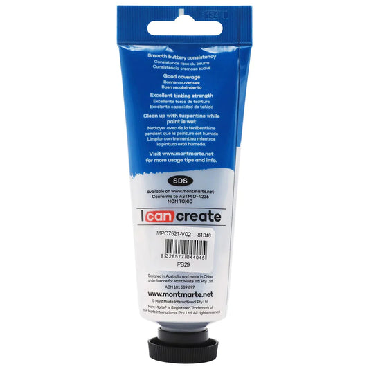 Mont Marte Oil Paint 75ml Tube - Ultramarine Blue MPO7521