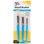 Mont Marte Paint Brush Set BMHS0007 - Professional Stencil Brush 3pc