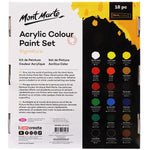 Mont Marte Paint Set - Signature Acrylic Paint Set 18pc x 36ml - MSCH1836
