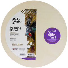 Mont Marte Premium Wooden Painting Board - Round 30cm MBST0030