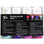 Mont Marte Pouring Acrylic Paint Set Premium 4pc x 60ml (2 US fl.oz) - Aurora PMPP4207