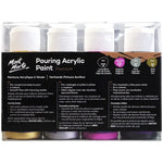 Mont Marte Pouring Acrylic Paint Set Premium 4pc x 60ml (2 US fl.oz) - Cosmic PMPP4203