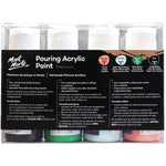 Mont Marte Pouring Acrylic Paint Set Premium 4pc x 60ml (2 US fl.oz) - Rainforest PMPP4205