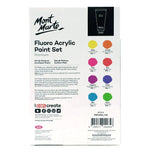 Mont Marte Premium Paint Set - Fluoro Acrylic Paint 8pc x 36ml - PMFL8361