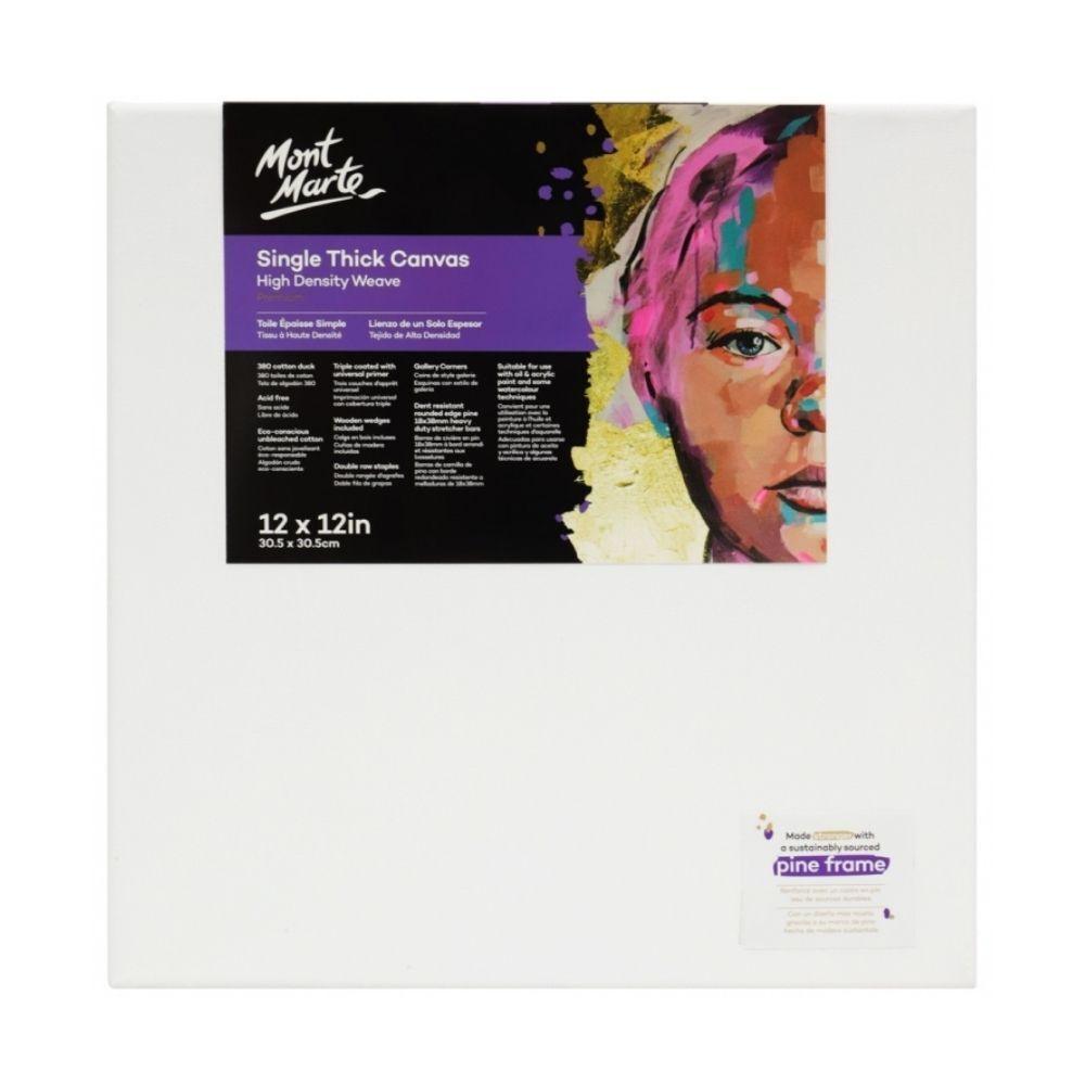 Mont Marte Premium Series Canvas Single Thick 12" x 12" - 30.5 x 30.5cm - 25125103