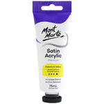 Mont Marte Satin Acrylic Paint 75ml Tube - Cadmium Yellow - PMSA7504