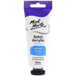 Mont Marte Satin Acrylic Paint 75ml Tube - Cobalt Blue - PMSA7516