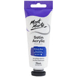 Mont Marte Satin Acrylic Paint 75ml Tube - Phthalo Blue - PMSA7515