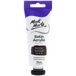 Mont Marte Satin Acrylic Paint 75ml Tube - Raw Umber - PMSA7528