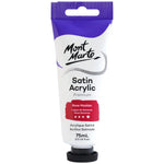 Mont Marte Satin Acrylic Paint 75ml Tube - Rose Madder - PMSA7511