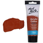 Mont Marte Signature Acrylic Paint 75ml Tube - Burnt Sienna - MSCH7514