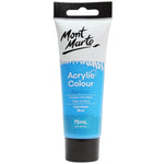 Mont Marte Signature Acrylic Paint 75ml Tube - Cerulean Blue - MSCH7517