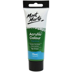 Mont Marte Signature Acrylic Paint 75ml Tube - Sap Green - MSCH7526