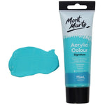 Mont Marte Signature Acrylic Paint 75ml Tube - Turquoise - MSCH7522