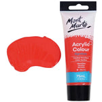 Mont Marte Signature Acrylic Paint 75ml Tube - Vermillion - MSCH7509