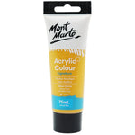 Mont Marte Signature Acrylic Paint 75ml Tube - Yellow Ochre - MSCH7505