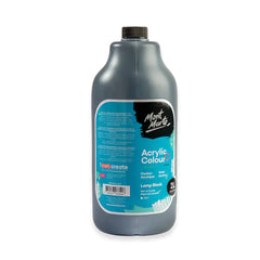Mont Marte Signature Acrylic Paint Pump Bottle 2L - Black MSCH2210