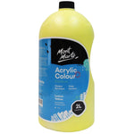 Mont Marte Signature Acrylic Paint Pump Bottle 2L - Lemon Yellow MSCH2202 Baqer Mohebi