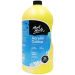 Mont Marte Signature Acrylic Paint Pump Bottle 2L - Medium Yellow MSCH2218