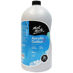 Mont Marte Signature Acrylic Paint Pump Bottle 2L - Silver MSCH2226