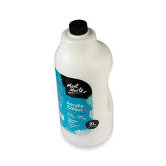 Mont Marte Signature Acrylic Paint Pump Bottle 2L - Titanium White MSCH2201