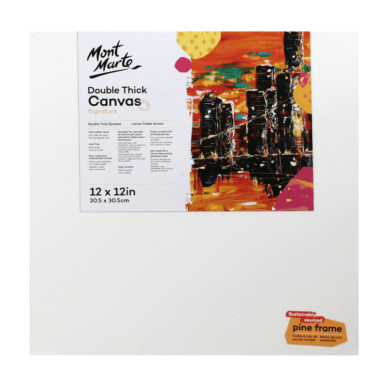 Mont Marte Signature Canvas Double Thick 12" x 12" - 30.5 x 30.5cm - 25125304