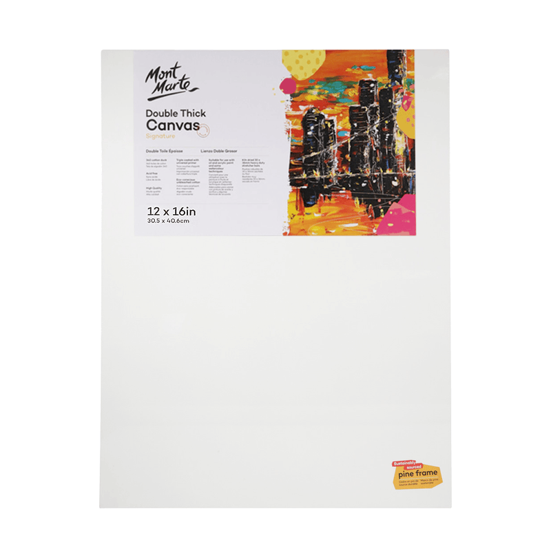 Mont Marte Signature Canvas Double Thick 12" x 16" - 30.5 x 40.6cm - 25125305