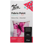 Mont Marte Signature Fabric Paint Set - 12pc x 20ml - PMHS0076