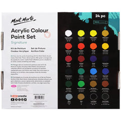 Mont Marte Signature Paint Set - Acrylic Paint 24pc x 36ml - MSCH2436