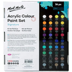 Mont Marte Signature Paint Set - Acrylic Paint 36pc x 36ml Tubes - MSCH3636