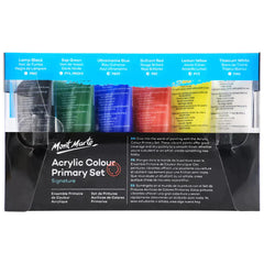 Mont Marte Signature Paint Set - Acrylic Paint 6pc x 50ml Tubes - MSCH6501