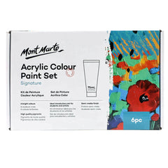 Mont Marte Signature Paint Set - Acrylic Paint 6pc x 75ml Tubes - MSCH6751