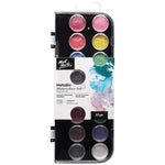 Mont Marte Signature Paint Set - Metallic Watercolour Cake 17pc - PMHS0091